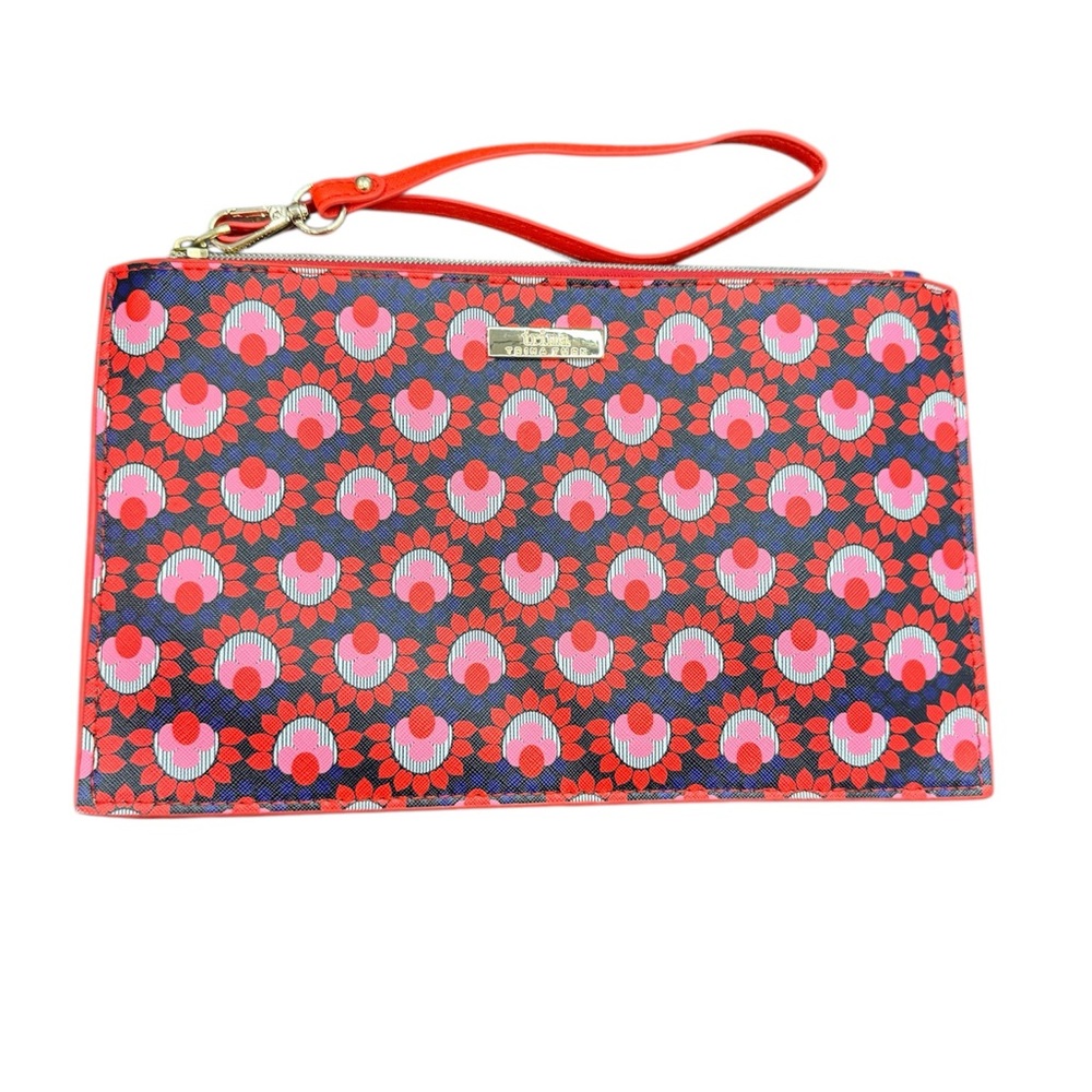 Trina Turk Makeup Bag Pink/Purple 7x11 New